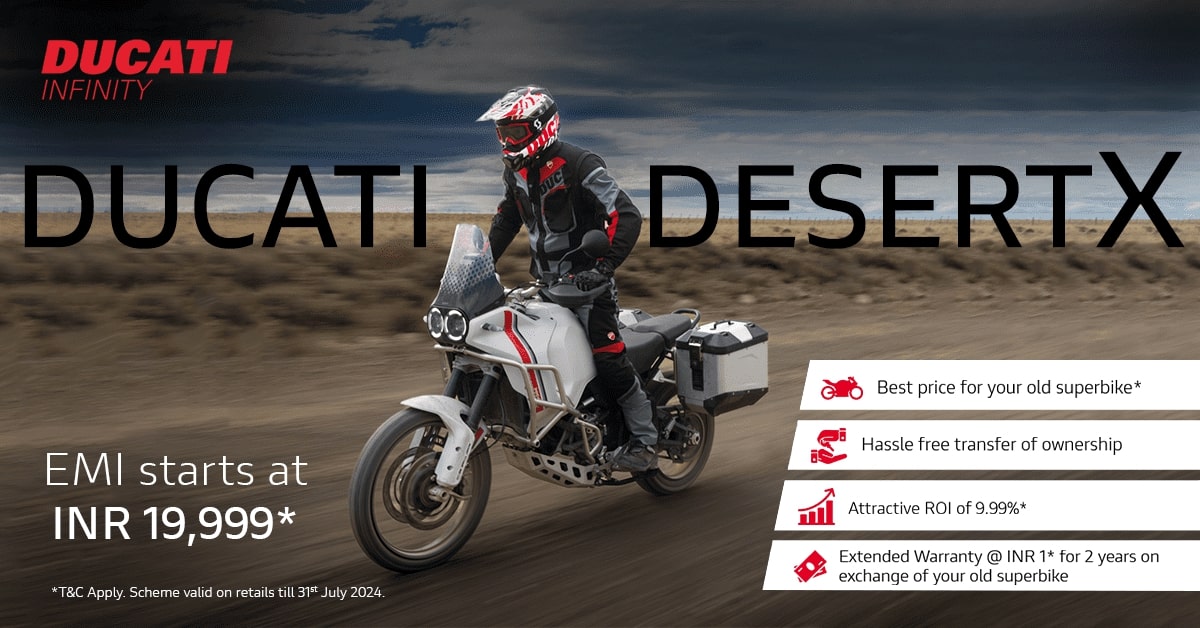 Ducati DesertX Offers July 2024 - Ducati Infinity