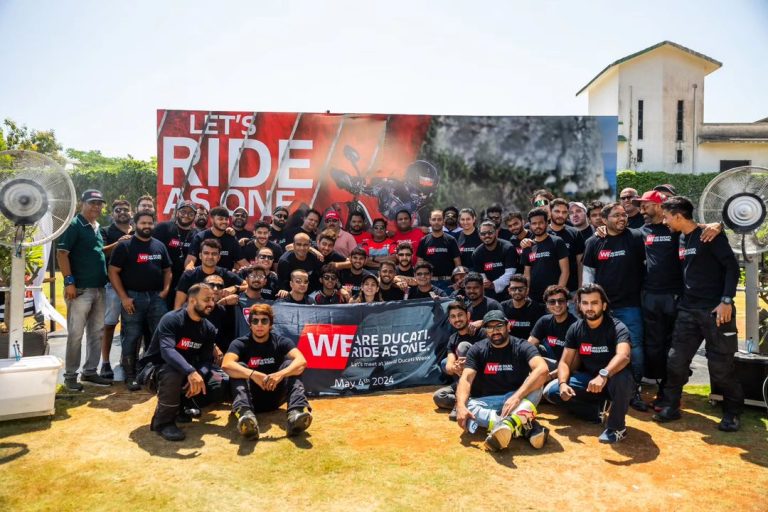 Group Photo Of Ducati Riders Lonavala to Pune Ride Event - Ducati Infinity