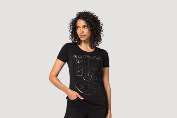 T-shirt dames, Porsche embleem