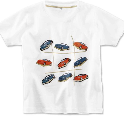 BMW T-Shirt TicTacToe Kinder white